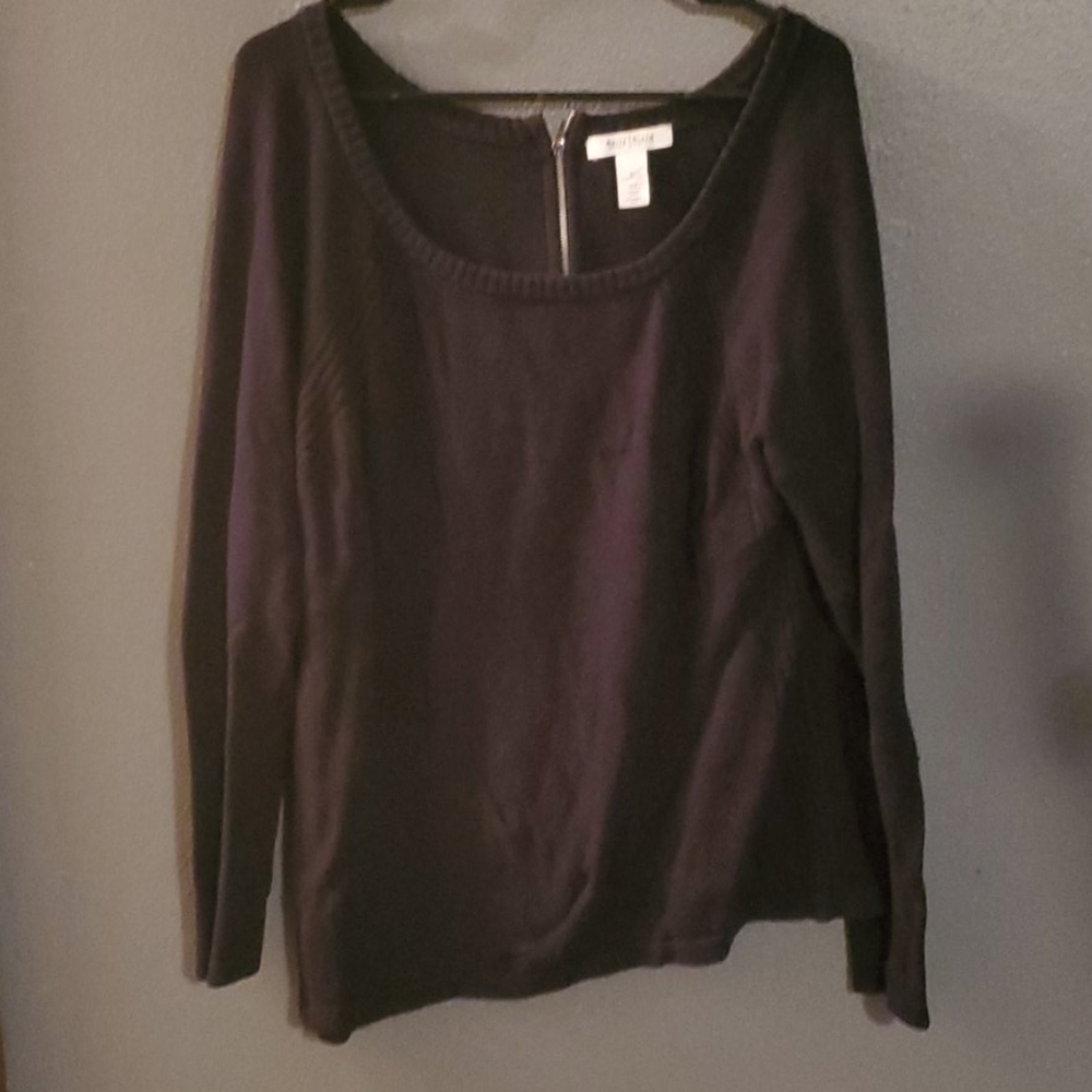 White House Black Market L large long sleeve blous